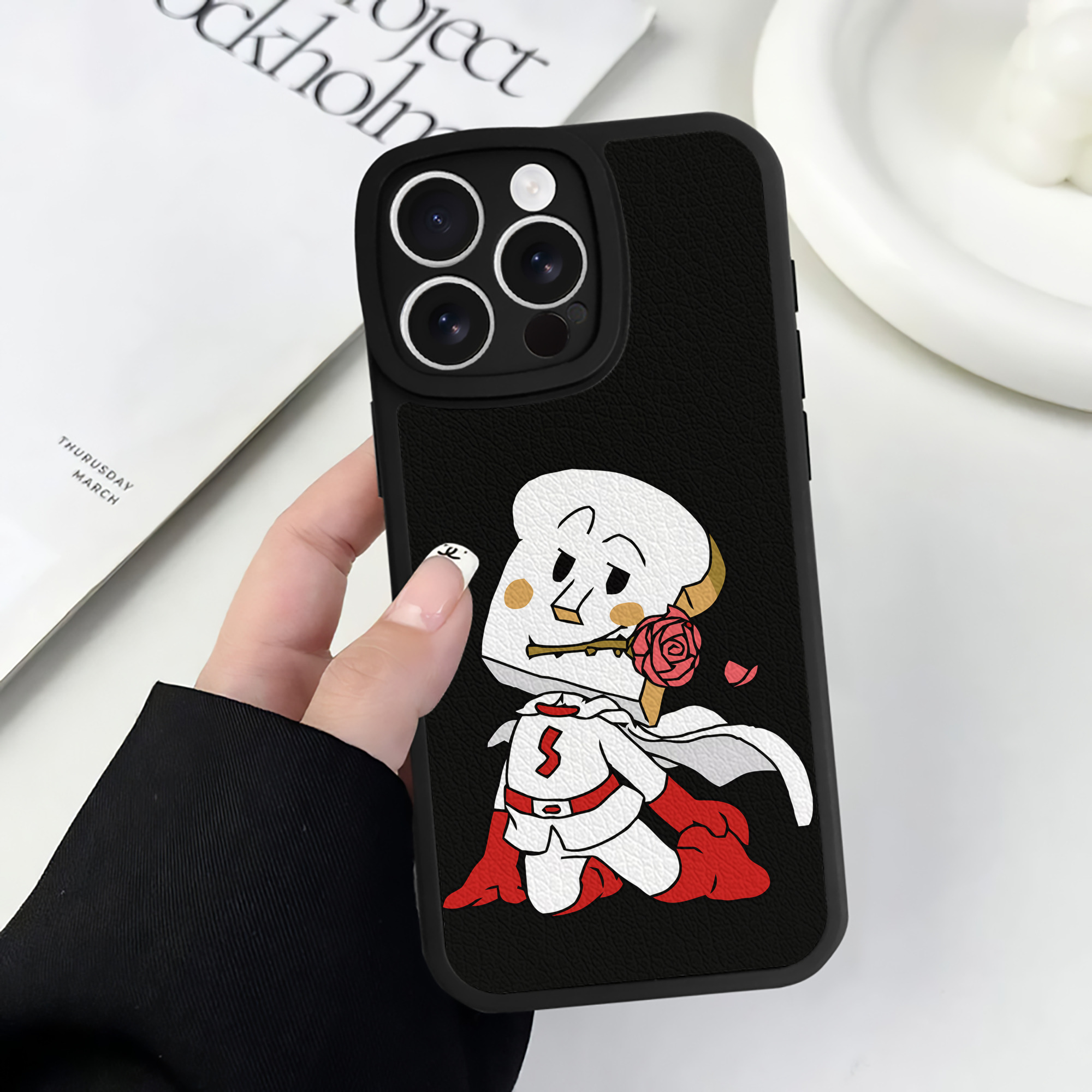 （画像用） アンパンマン Anpanman 【iPhone 16シリーズ対応】シリコンスマホケース（レザー調） 材質：シリコン